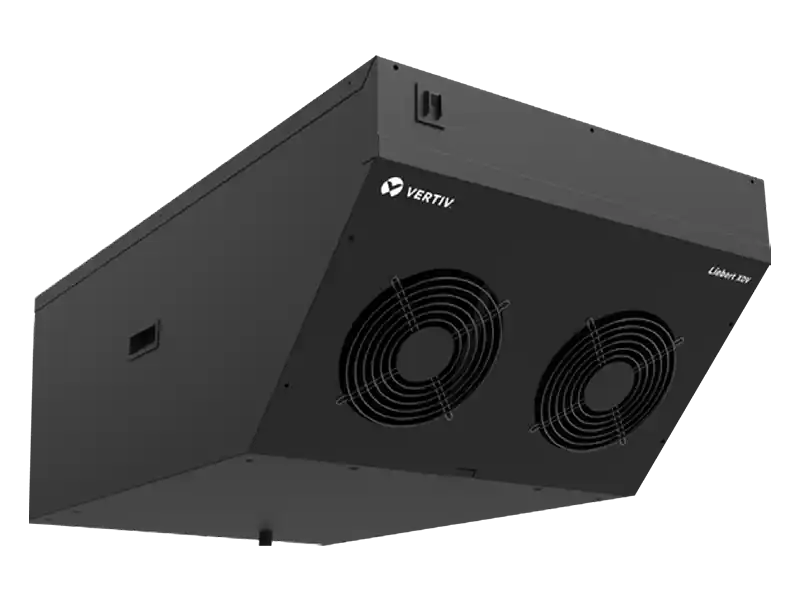 Vertiv™ Liebert® XDV Cooling Module, ceiling-mount cooling module angled view