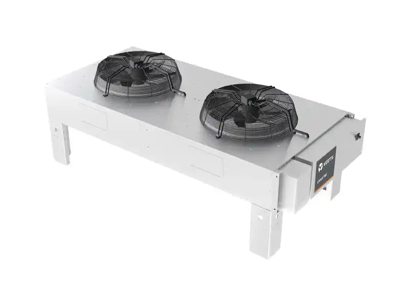 Liebert MC Microchannel Outdoor Condenser, 28 - 220kW, outdoor condenser angled view dual fans