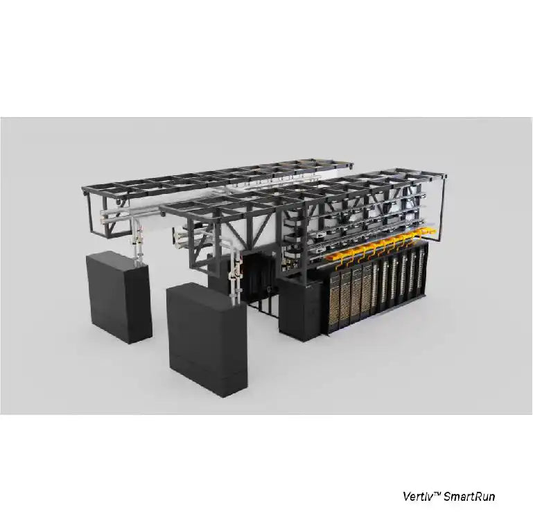 Vertiv™ OneCore: Prefabricated, Hybrid-Built Data Centre, data center frame with equipment layout