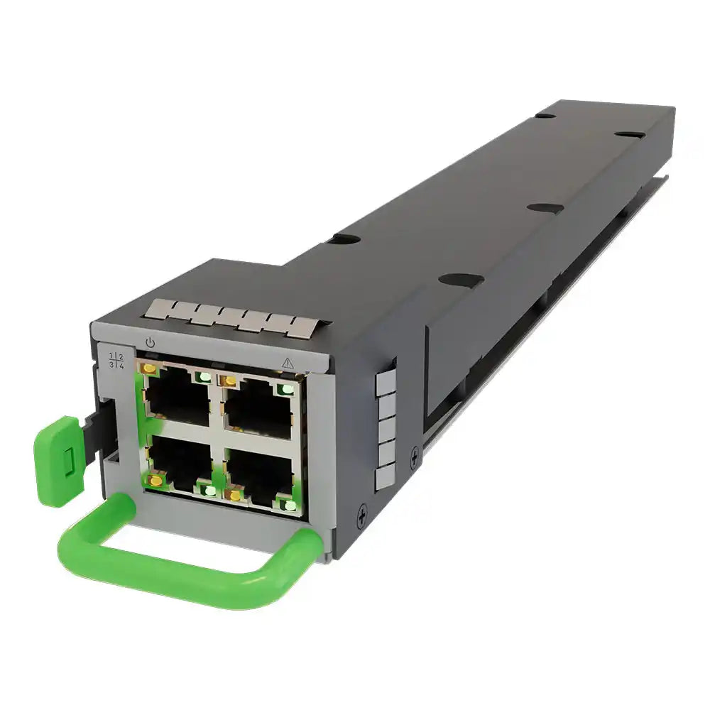 Vertiv™ PowerDirect In-Rack 33kW 50V DC Power System, rear port detail of rack-mounted unit