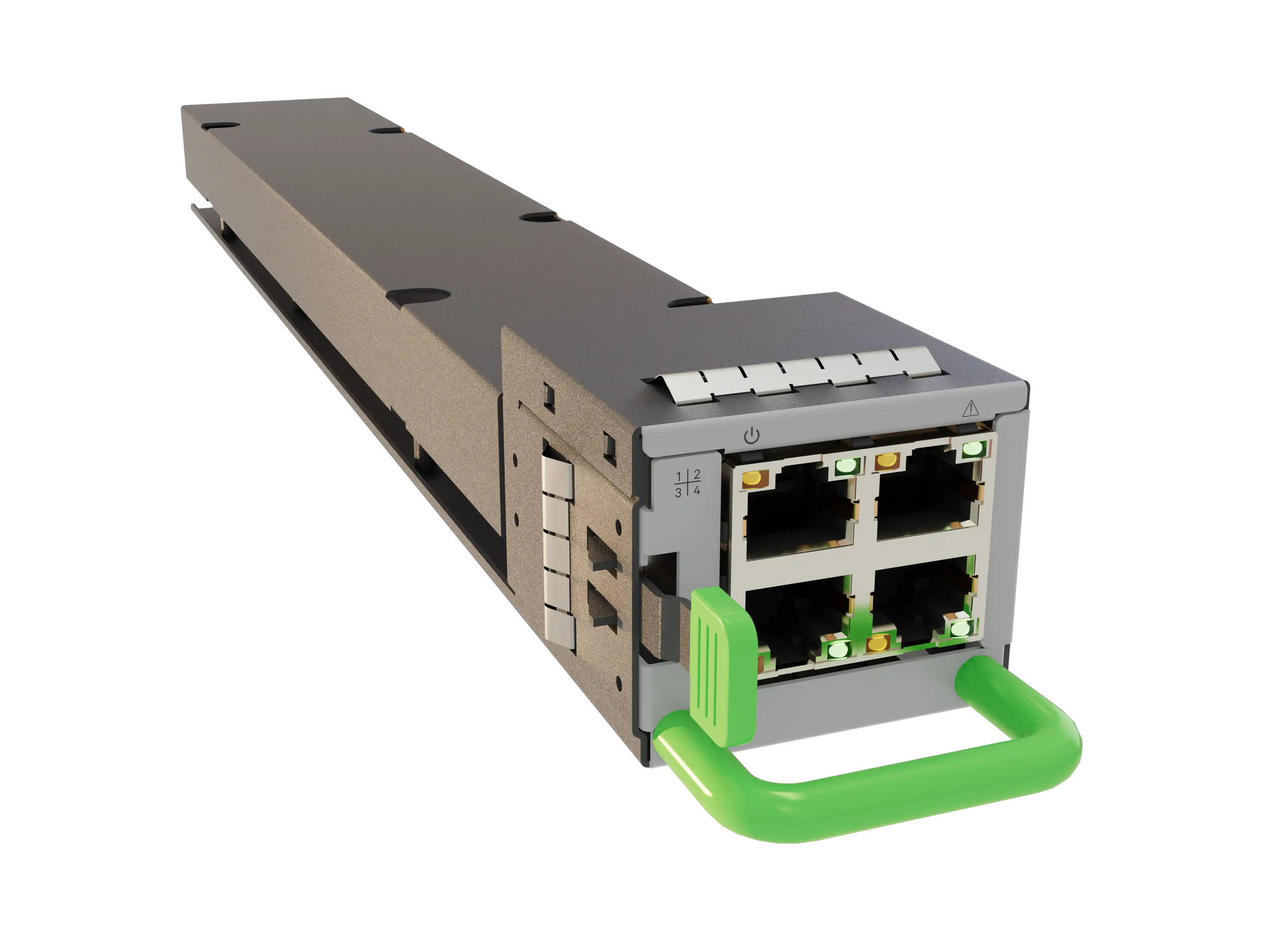 Vertiv™ PowerDirect In-Rack 33kW 50V DC Power System, single cartridge module front view
