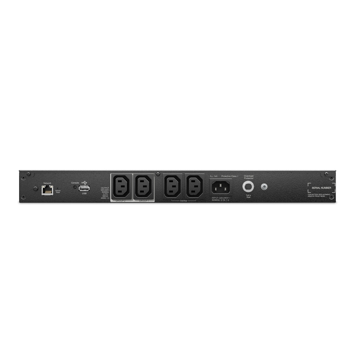 SCL500RMI1UNC - APC Smart-UPS, Line Interactive, 500VA, Lithium-ion, Rackmount 1U, 230V, 4x IEC C13 outlets, Network Card, S…