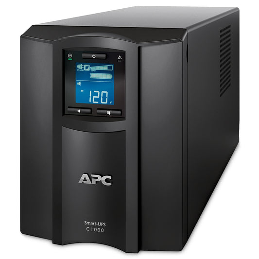 SMC1000IC - APC Smart-UPS C, Line Interactive, 1000VA, Tower, 230V, 8x IEC C13 outlets, SmartConnect port, USB and Serial co…