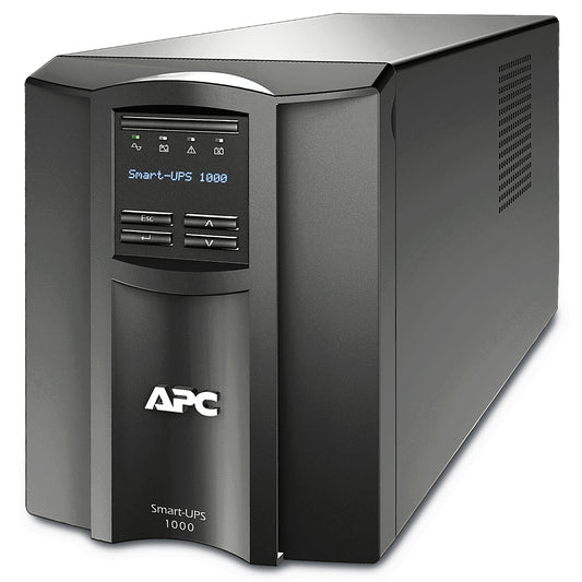 SMT1000IC - APC Smart-UPS, Line Interactive, 1000VA, Tower, 230V, 8x IEC C13 outlets, SmartConnect Port+SmartSlot, AVR, LCD