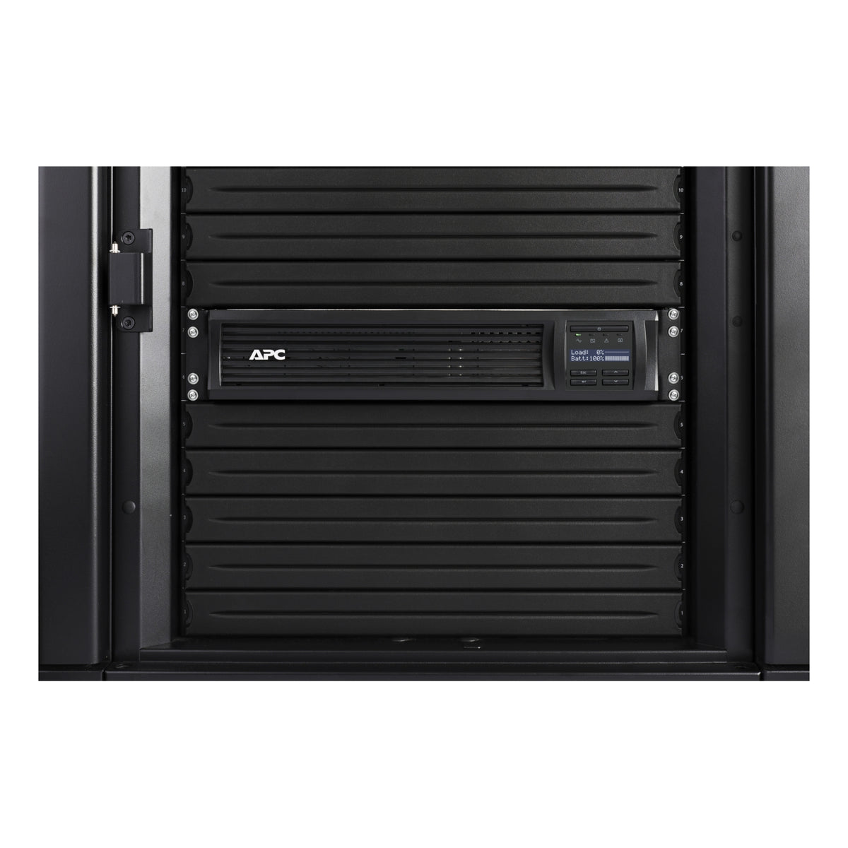 SMT1000RMI2UC - APC Smart-UPS, Line Interactive, 1000VA, Rackmount 2U, 230V, 4x IEC C13 outlets, SmartConnect Port+SmartSlot…