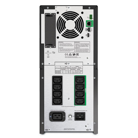 SMT3000IC - APC Smart-UPS, Line Interactive, 3kVA, Tower, 230V, 8x IEC C13+2x IEC C19 outlets, SmartConnect Port+SmartSlot,…