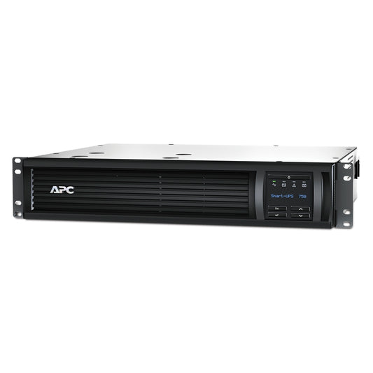 SMT750RMI2UNC - APC Smart-UPS, Line Interactive, 750VA, Rackmount 2U, 230V, 4x IEC C13 outlets, Network Card, AVR, LCD