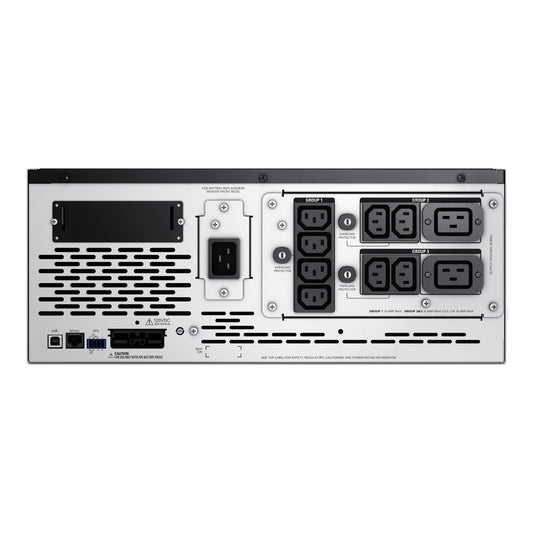 SMX3000HV - APC Smart-UPS X, Line Interactive, 3kVA, Rack/tower convertible 4U, 208V-230V, 8x C13+2x C19 IEC, SmartSlot, Ext…