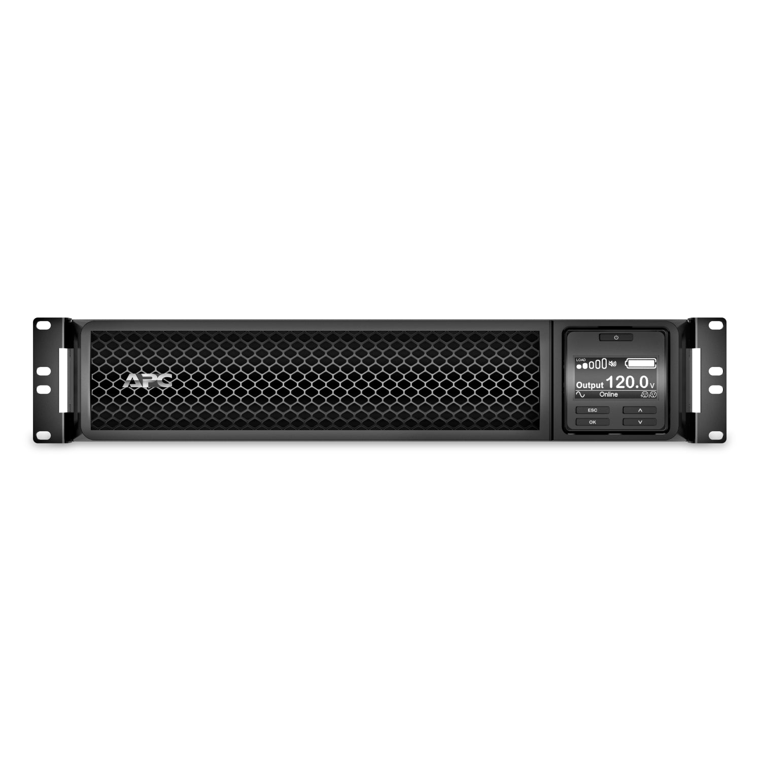 SRT2200RMXLA-NC - APC Smart-UPS On-Line, 2200VA, Rackmount 2U, 120V, 6x 5-20R+1x L5-20R NEMA outlets, Network Card, Extended…