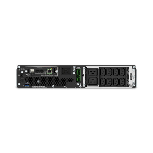 SRT2200RMXLI-NC - APC Smart-UPS On-Line, 2200VA, Rackmount 2U, 230V, 8x C13+2x C19 IEC outlets, Network Card, Extended runti…