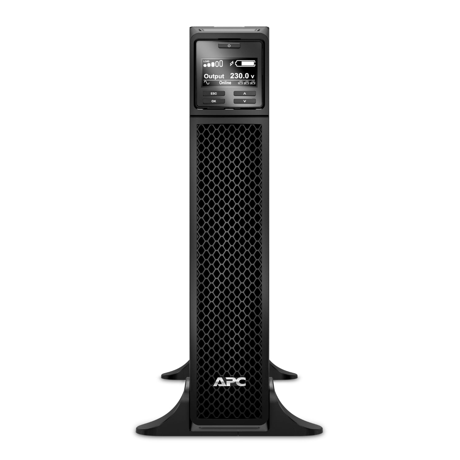 SRT3000XLI - APC Smart-UPS On-Line, 3kVA, Tower, 230V, 8x C13+2x C19 IEC outlets, SmartSlot, Extended runtime, W/O rail kit…