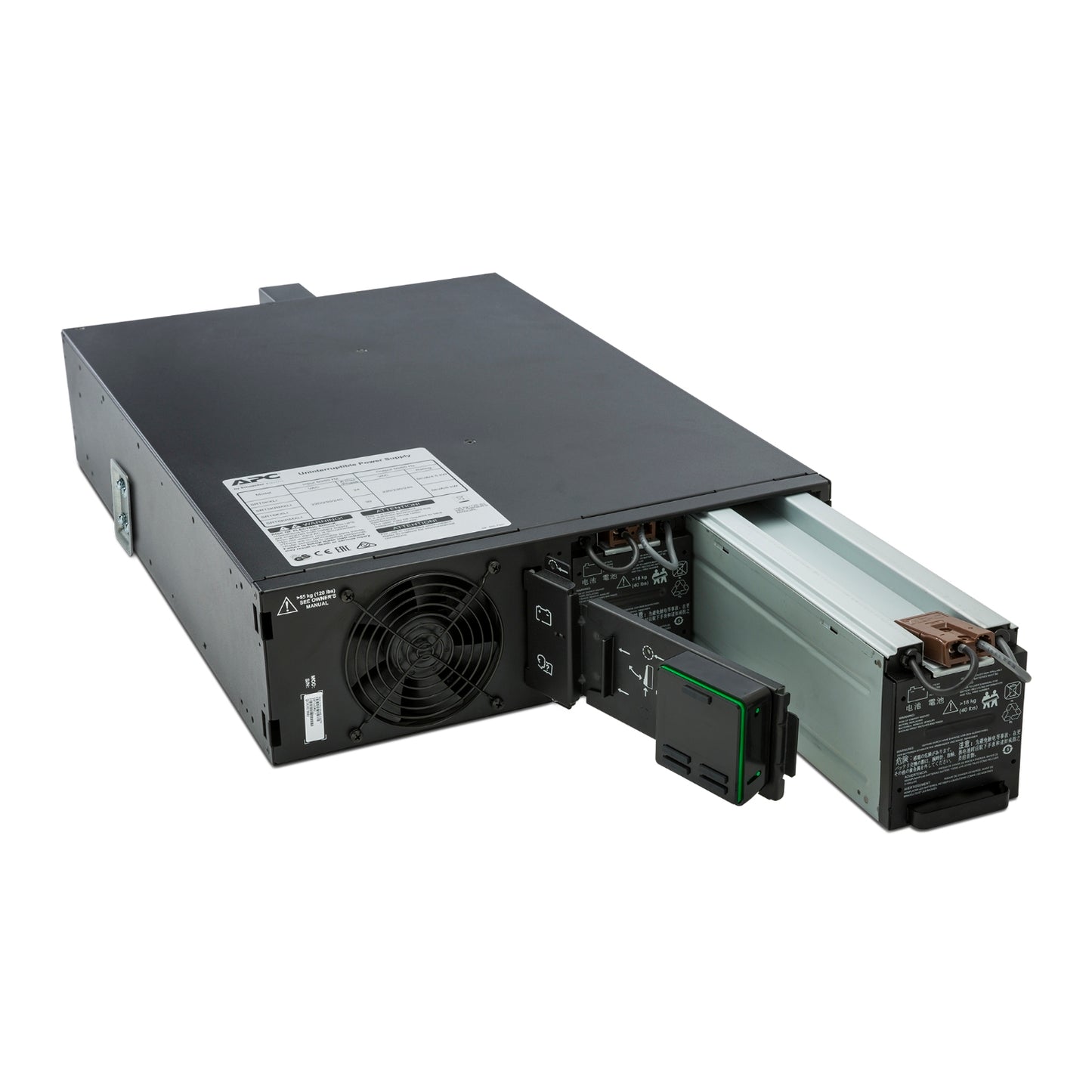 SRT5KRMXLI - APC Smart-UPS On-Line, 5kVA, Rackmount 3U, 230V, 6x C13+4x C19 IEC outlets, Network Card+SmartSlot, Extended ru…
