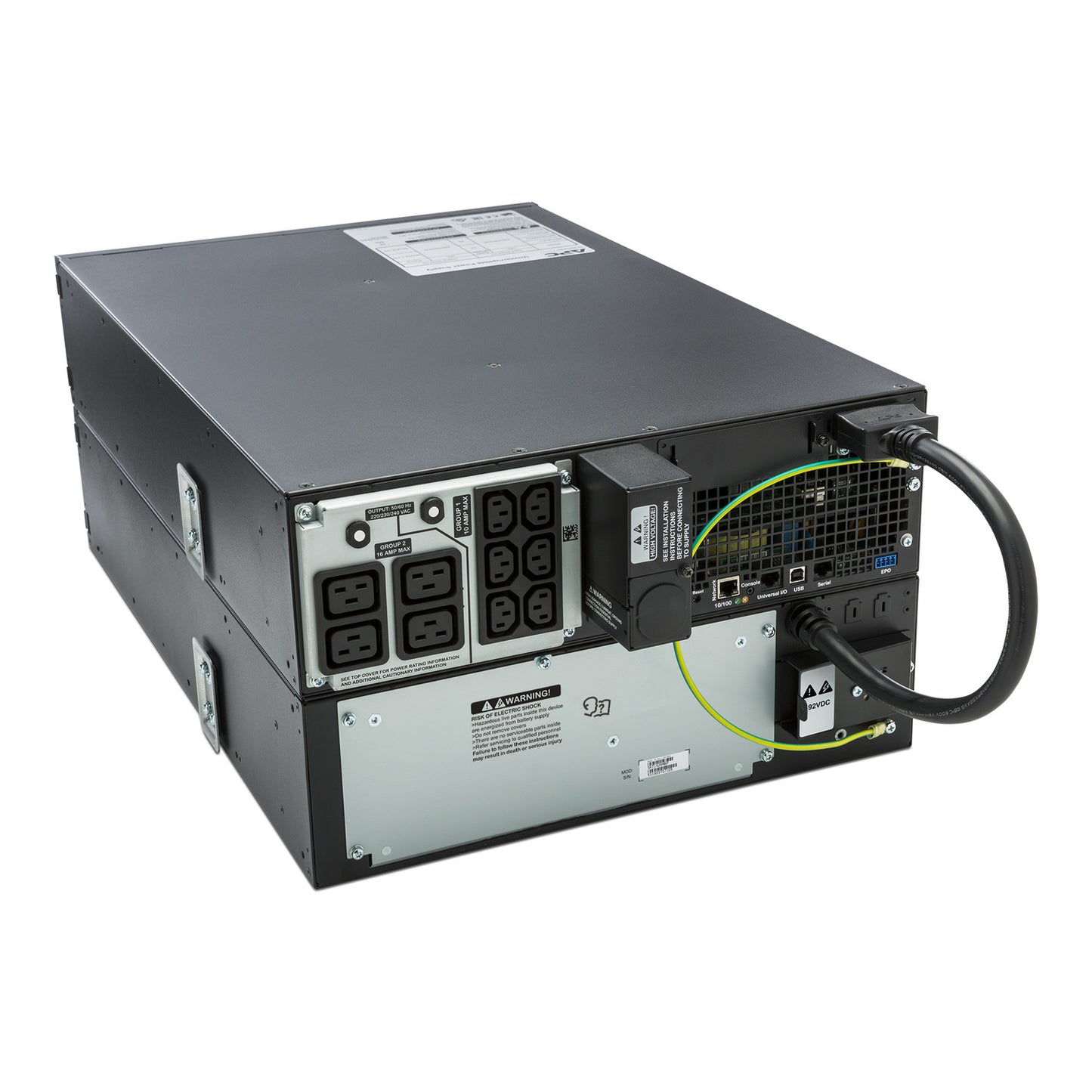 SRT5KRMXLI - APC Smart-UPS On-Line, 5kVA, Rackmount 3U, 230V, 6x C13+4x C19 IEC outlets, Network Card+SmartSlot, Extended ru…