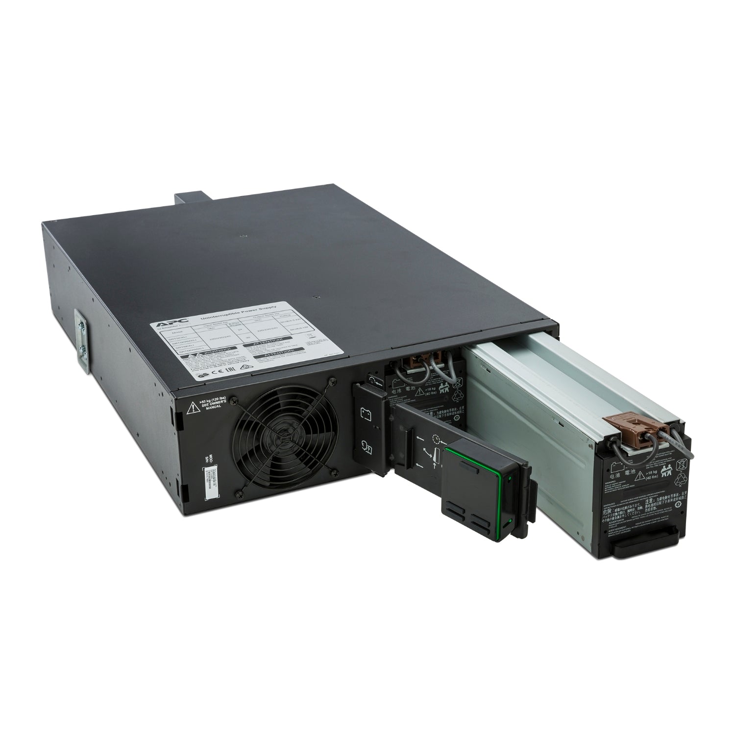 SRT5KRMXLW-HW - APC Smart-UPS On-Line, 5kVA, Rackmount 3U, 208V/230V, Hard wire 3-wire(2PH+G)+3-wire(H+N+E)+3-wire(H+N+G) ou…