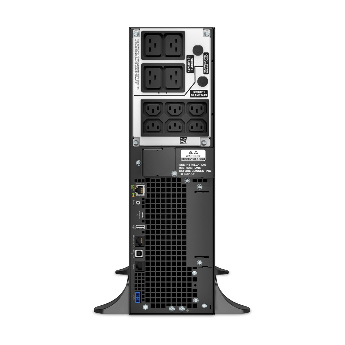 SRT5KXLI - APC Smart-UPS On-Line, 5kVA, Tower, 230V, 6x C13+4x C19 IEC outlets, Network Card+SmartSlot, Extended runtime, W/…