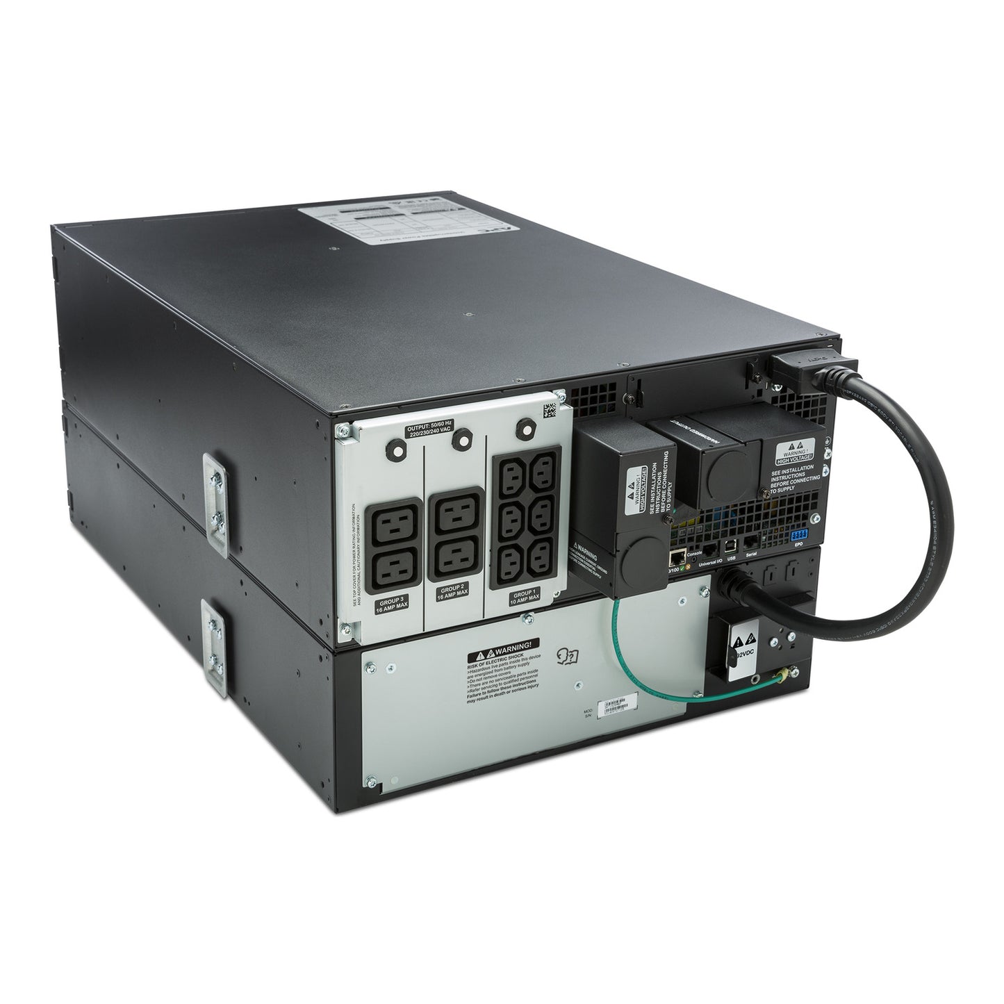 SRT6KRMXLI - APC Smart-UPS On-Line, 6kVA/6kW, Rackmount 4U, 230V, 6x C13+4x C19 IEC outlets, Network Card+SmartSlot, Extende…