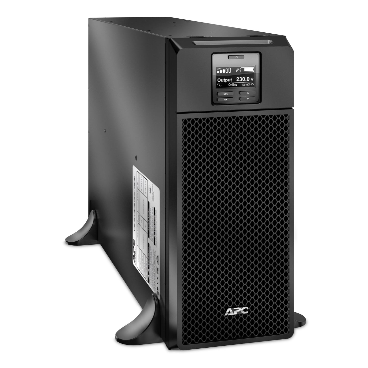 SRT6KXLI - APC Smart-UPS On-Line, 6kVA/6kW, Tower, 230V, 6x C13+4x C19 IEC outlets, Network Card+SmartSlot, Extended runtime…