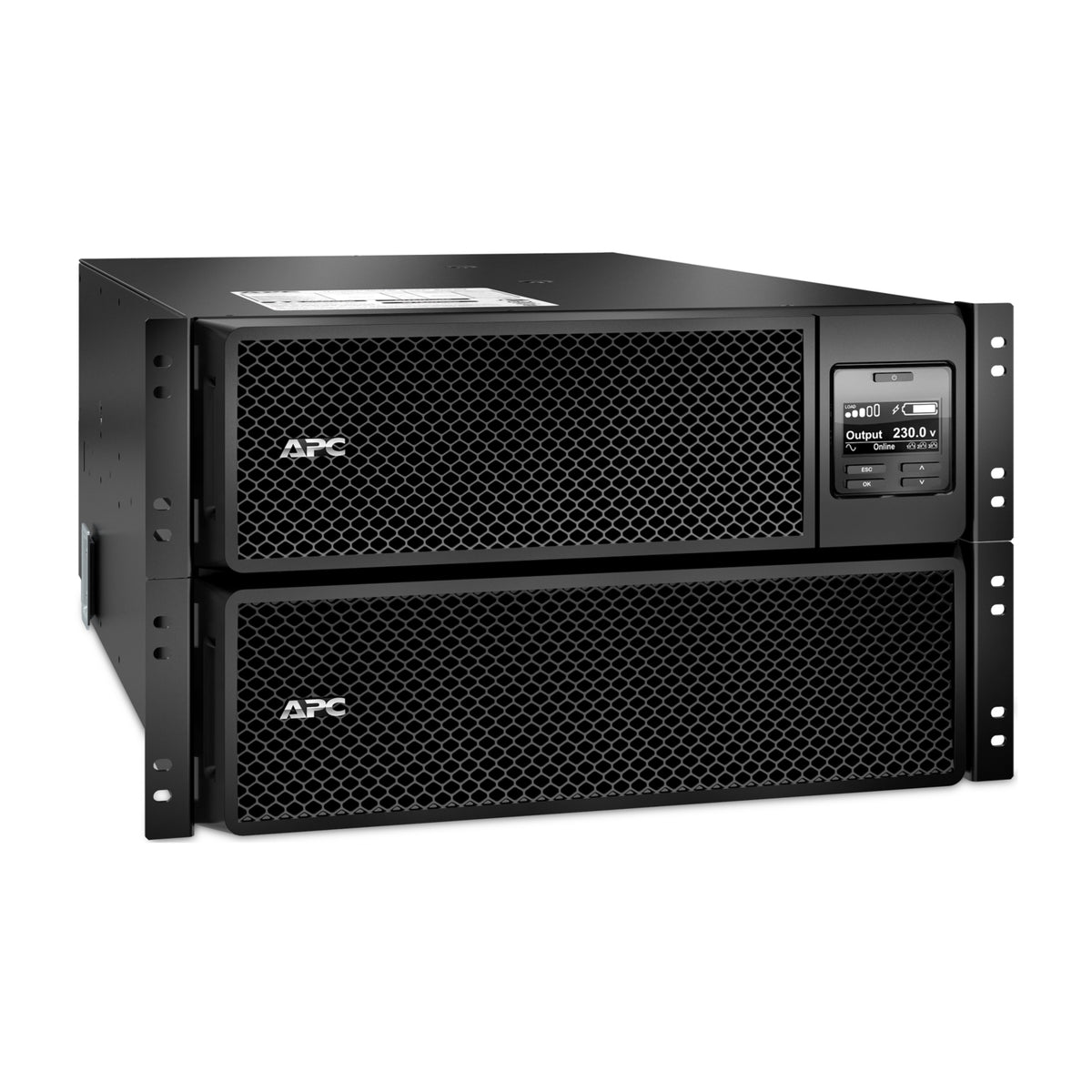 SRT8KRMXLI - APC Smart-UPS On-Line, 8kVA/8kW, Rackmount 6U, 230V 3:1 and 1:1, 6x C13+4x C19 IEC outlets, Network Card+SmartS…