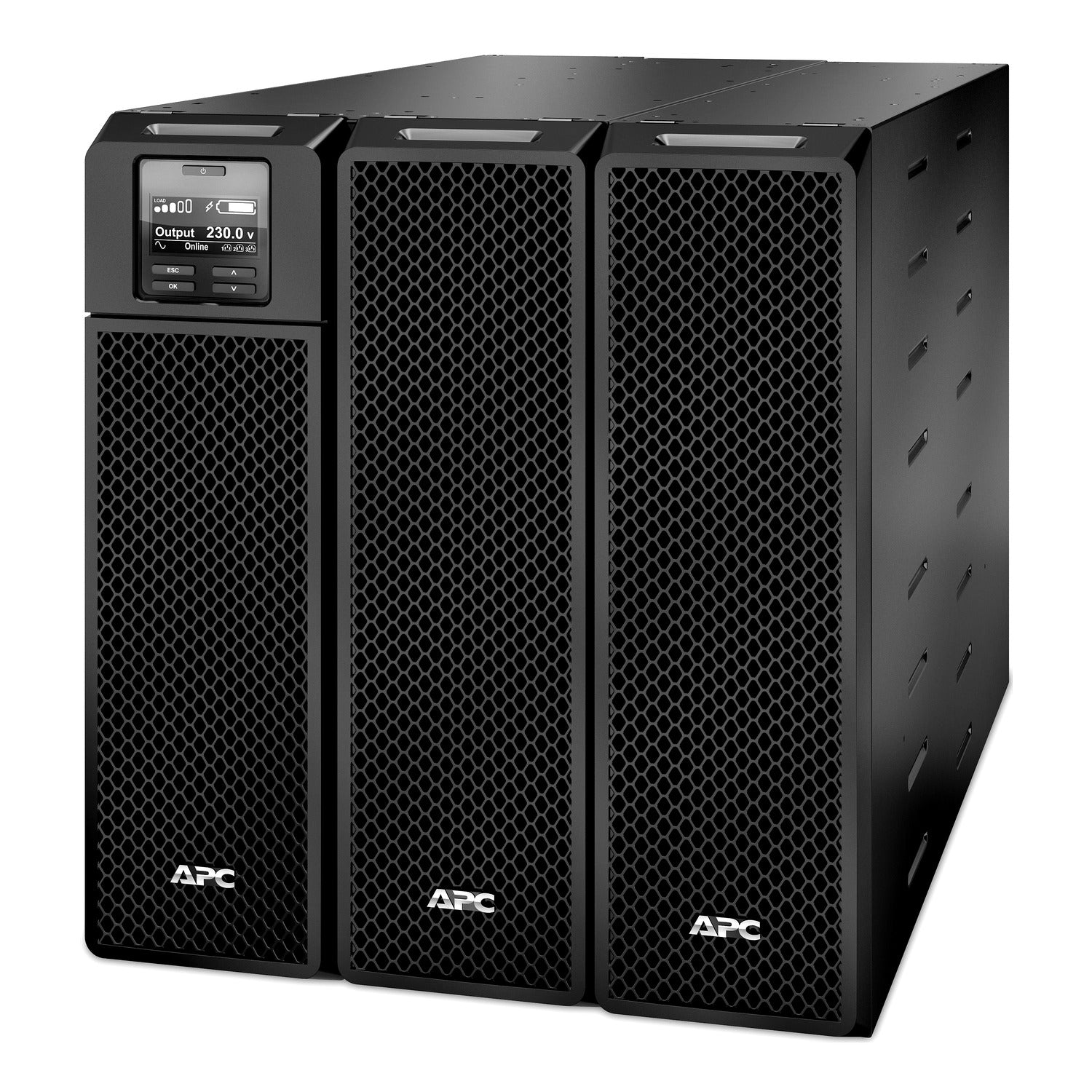 SRT8KXLI - APC Smart-UPS On-Line, 8kVA/8kW, Tower, 230V 3:1 and 1:1, 6x C13+4x C19 IEC outlets, Network Card+SmartSlot, Exte…