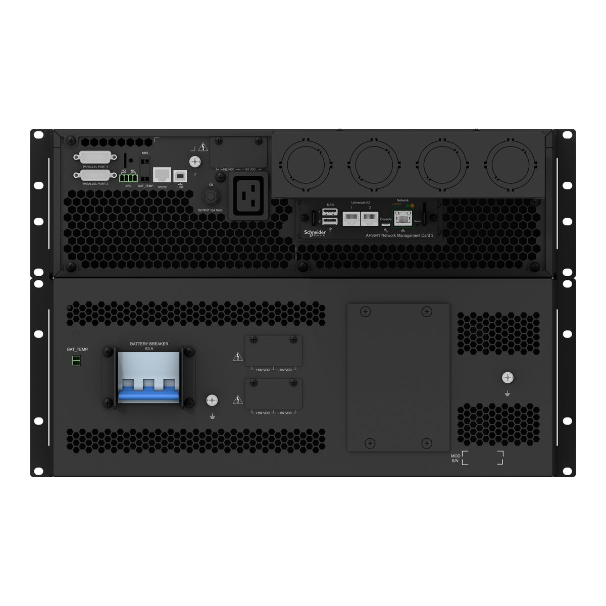 SRTG15KXLI - APC Smart-UPS On-Line, 15kVA/15kW, Rack/Tower, 230V/380V...415V, Hard wire 5-wire(3P+N+E)+3-wire(1P+N+E), Netwo…