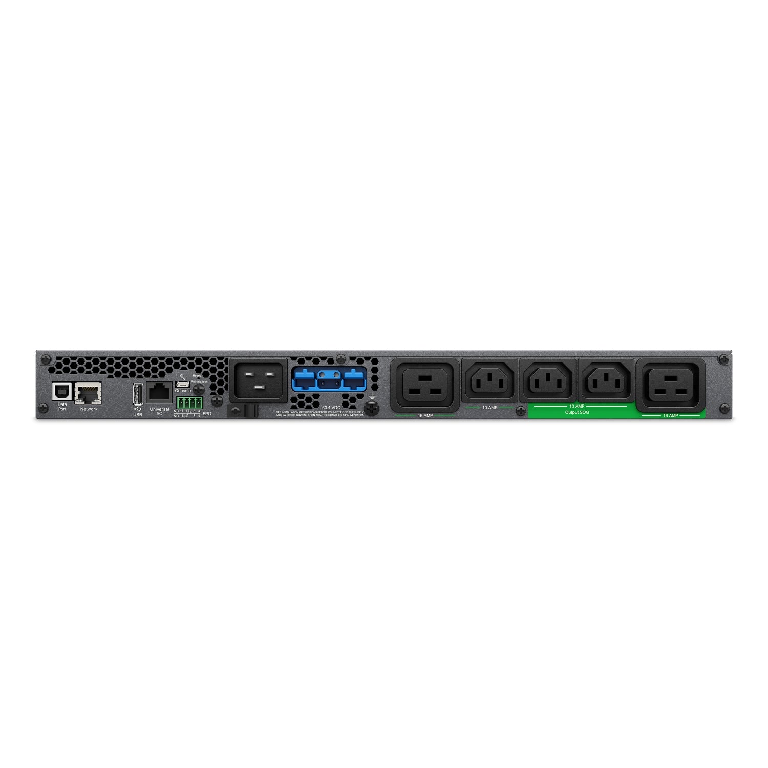 SRTL2K2RM1UINC - APC Smart-UPS Ultra On-Line, 2200VA, Lithium-ion, Rack/Tower 1U, 230V, 3x C13, 2x C19 IEC outlets, Network…