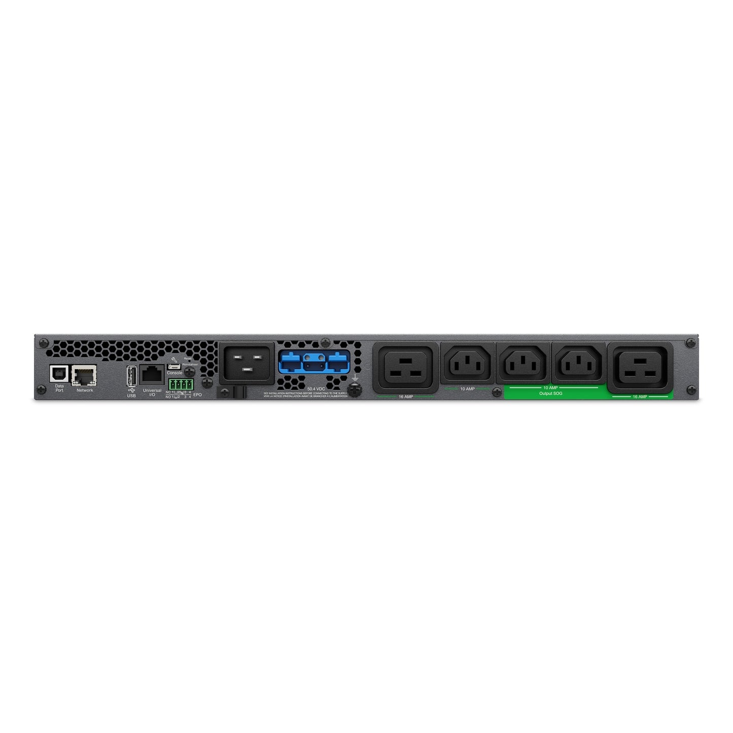 SRTL2K2RM1UINC - APC Smart-UPS Ultra On-Line, 2200VA, Lithium-ion, Rack/Tower 1U, 230V, 3x C13, 2x C19 IEC outlets, Network…