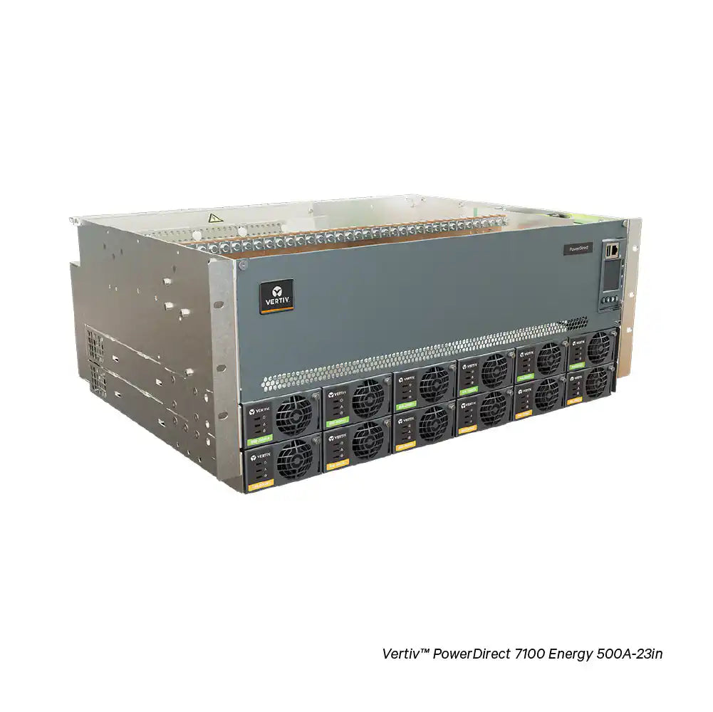 Vertiv™ PowerDirect 7100 Energy -48V DC Energy Management Solutions, power cabinet viewed from above