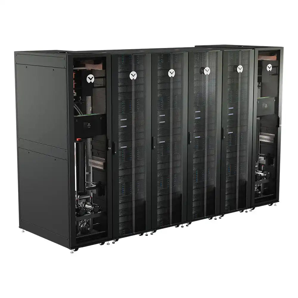 Liebert® XDU Coolant Distribution Units, row of modular cabinets with open configuration