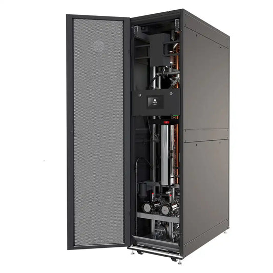 Liebert® XDU Coolant Distribution Units, unit with open door showing internal components