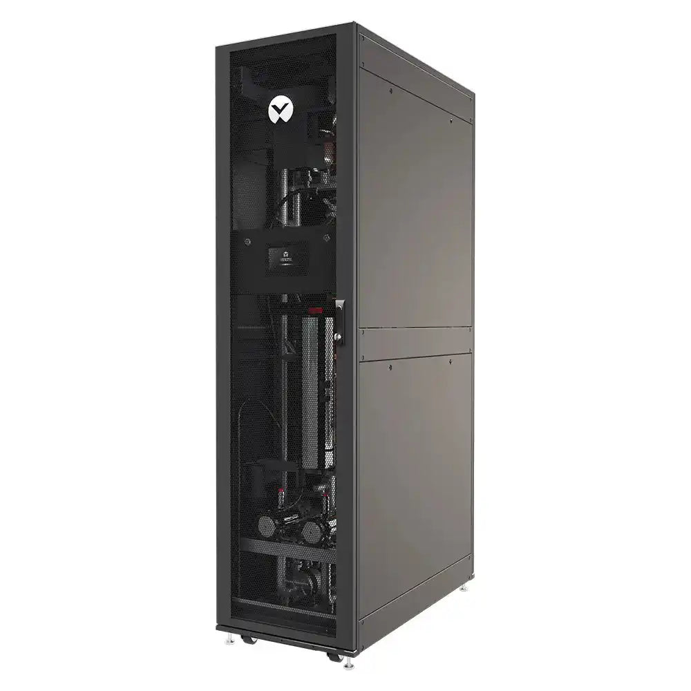 Liebert® XDU Coolant Distribution Units - image 8, cabinet angled view with internal components exposed
